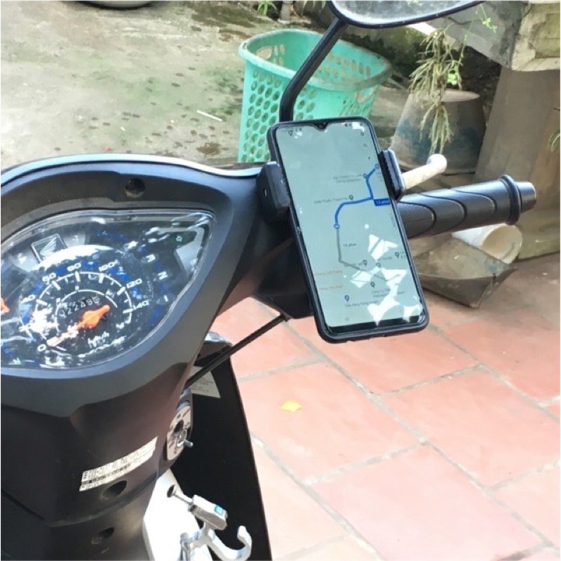 [COCO1$] Kẹp điện thoại dán xe máy + băng dính 3M