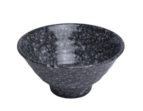 Tô Nhựa Melamine Vân Đá Đen/Xanh