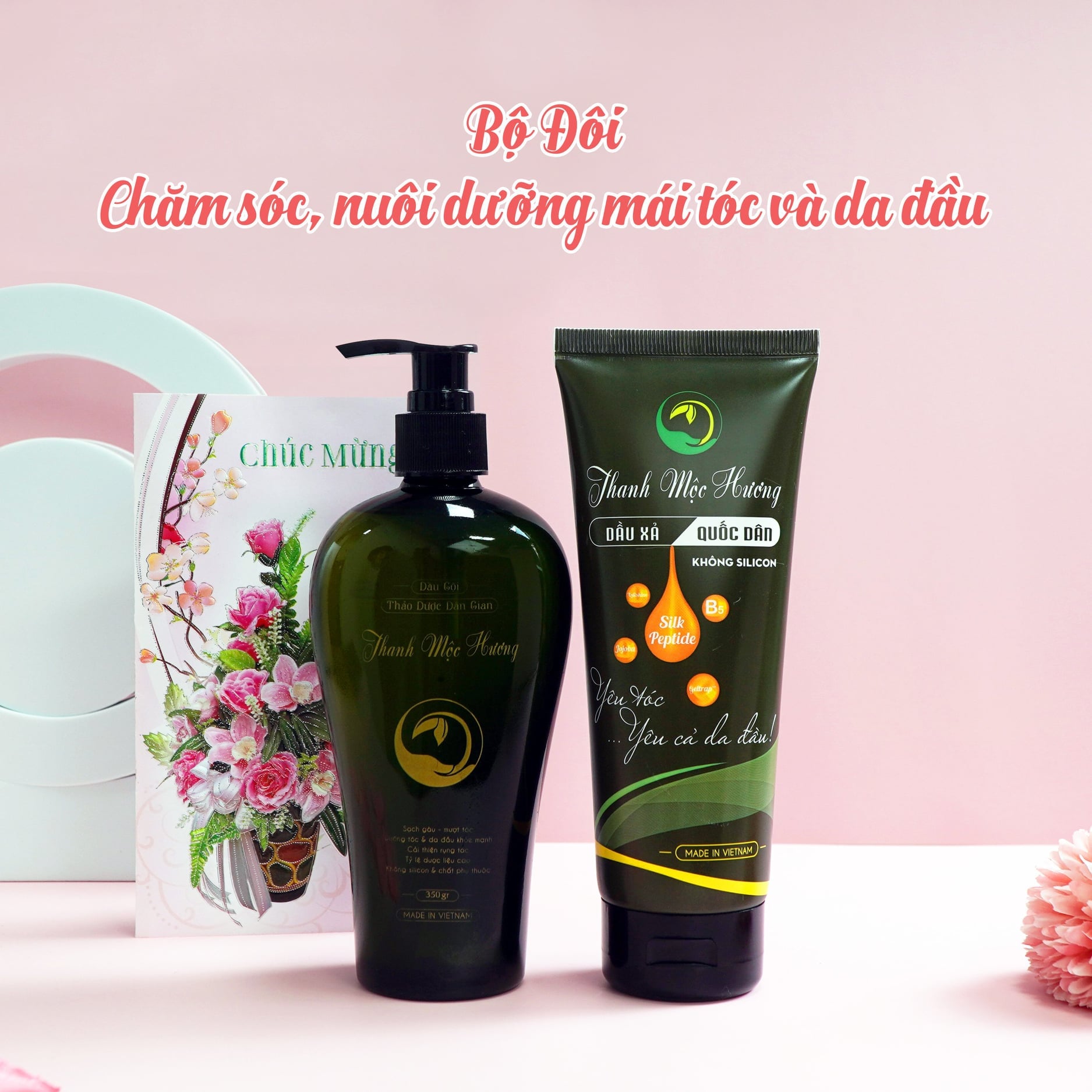 [HCM]Combo Dầu Gội & Dầu Xả Thanh Mộc Hương