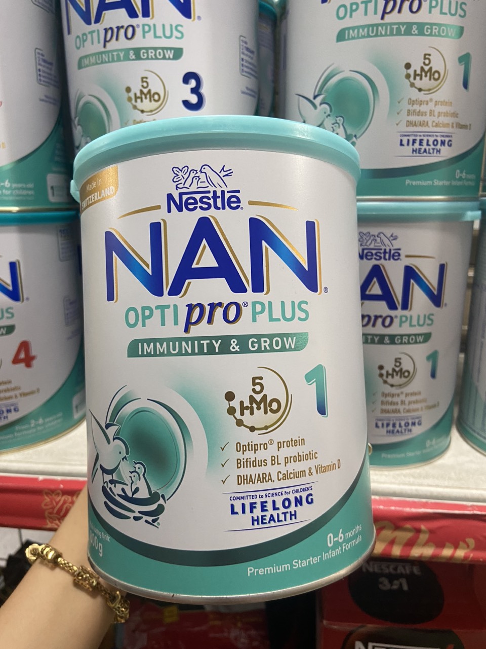 Sữa bột nestle nan optipro plus 1 hmo 900g