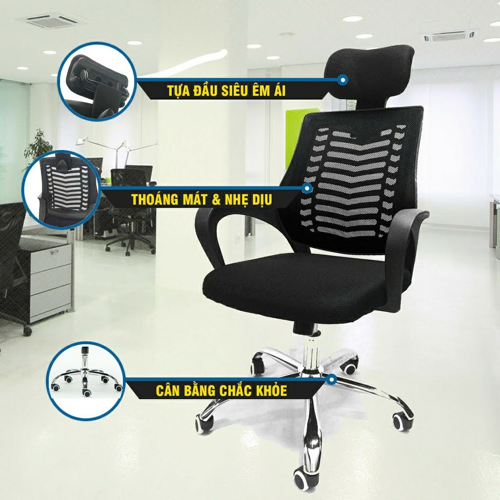Ghế văn phòng cao cấp PL5003 Nhập khẩu