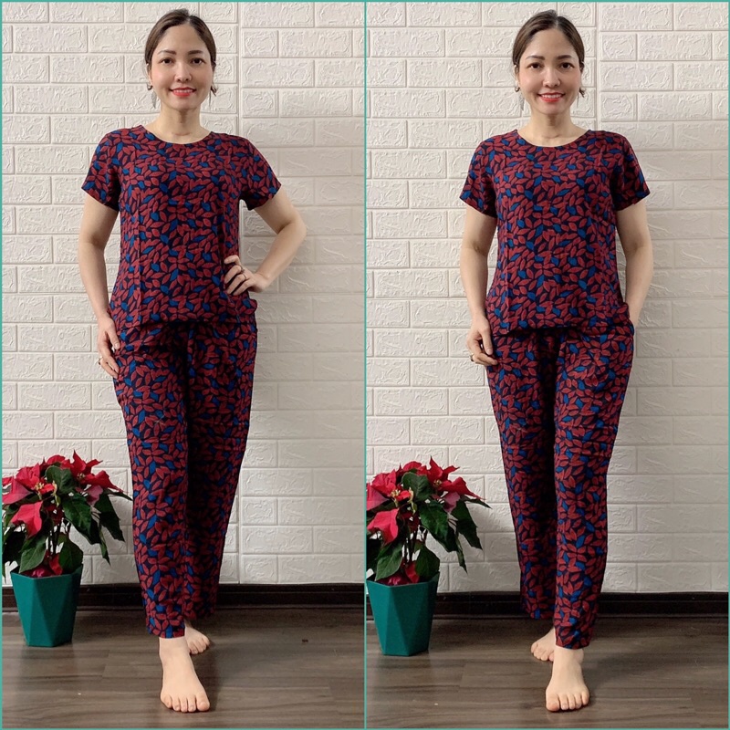 Bộ lanh nhung gia huy quần dài