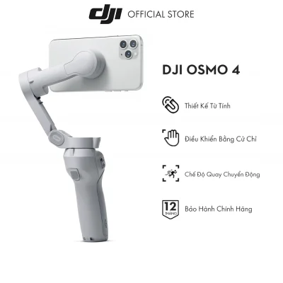 Tay cầm gimbal DJI Osmo Mobile 4 Combo chống rung điện thoại Hàng chính hãng