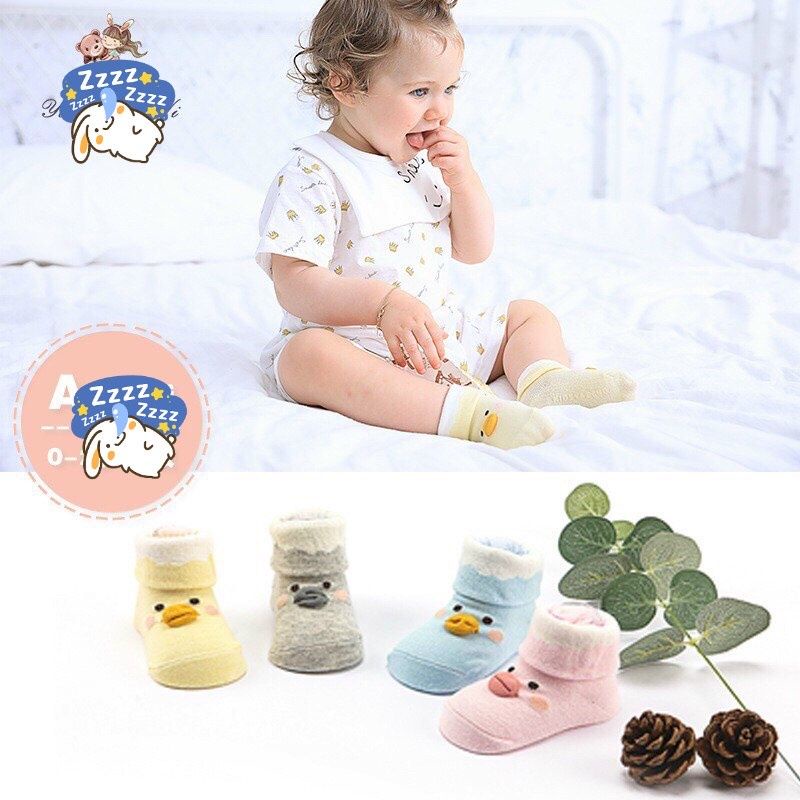 Tất len cao cổ hình Mỏ Vịt cho bé yêu 0-9 tháng tuổi / nhiều màu