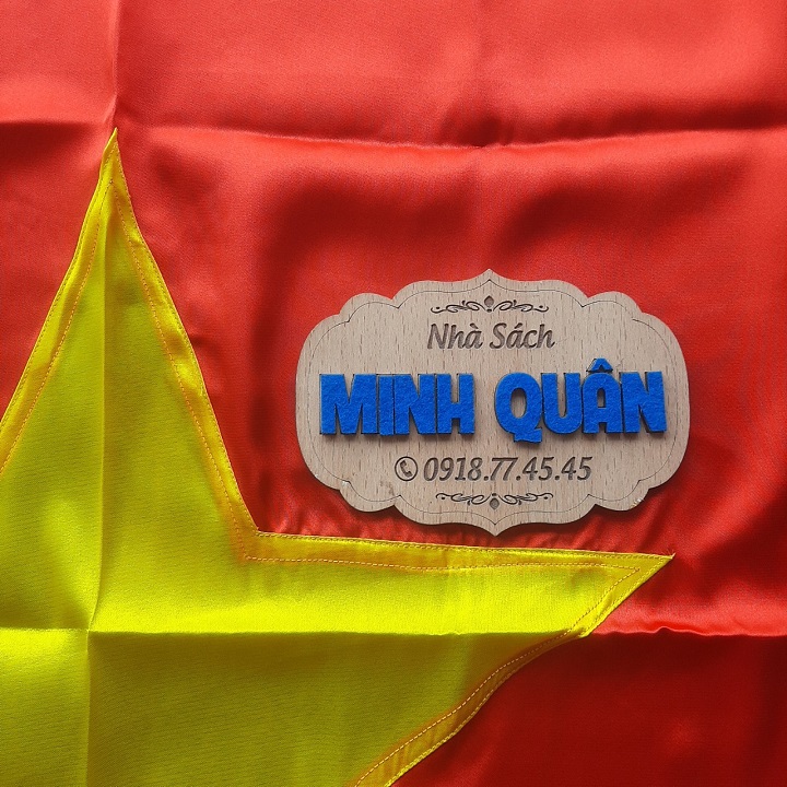 Cờ đỏ sao vàng/ cờ Tổ quốc size 1x1,5met vải phi lụa