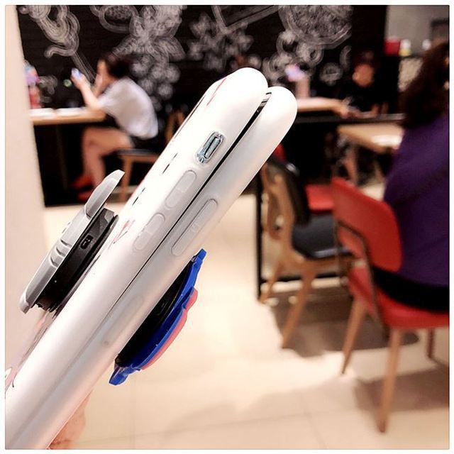 Ốp Lưng Iphone Doremon Dễ Thương - Cho Iphone 6 6s 6Plus 6sPlus 7Plus 8Plus X - (Tặng kèm giá đỡ)