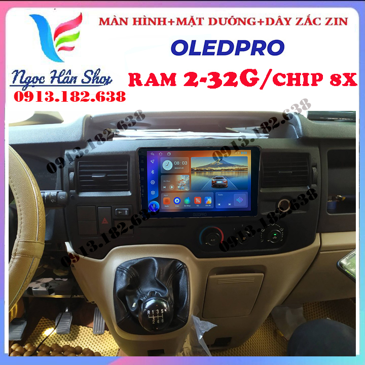 [HỖ TRỢ LẮP ĐẶT Ở HÀ NỘI] Màn hình OLEDPRO android 10.1, cho xe FORD TRANSIT, kết nối Bluetooth, màn hình cảm ứng, độ nhạy cao - màn hình cho xe ô tô, camera hành trình cho xe hơi