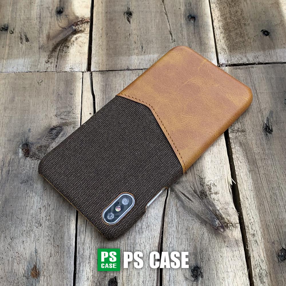 Ốp da vải kiêm ví dành cho iPhone X / iPhone XS - PS Case Phân Phối