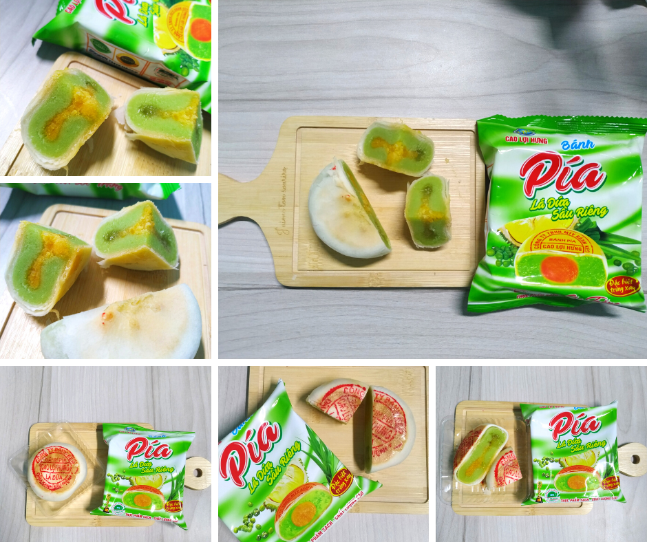 [HCM]Bánh pía lá dứa sầu riêng (12 gói)