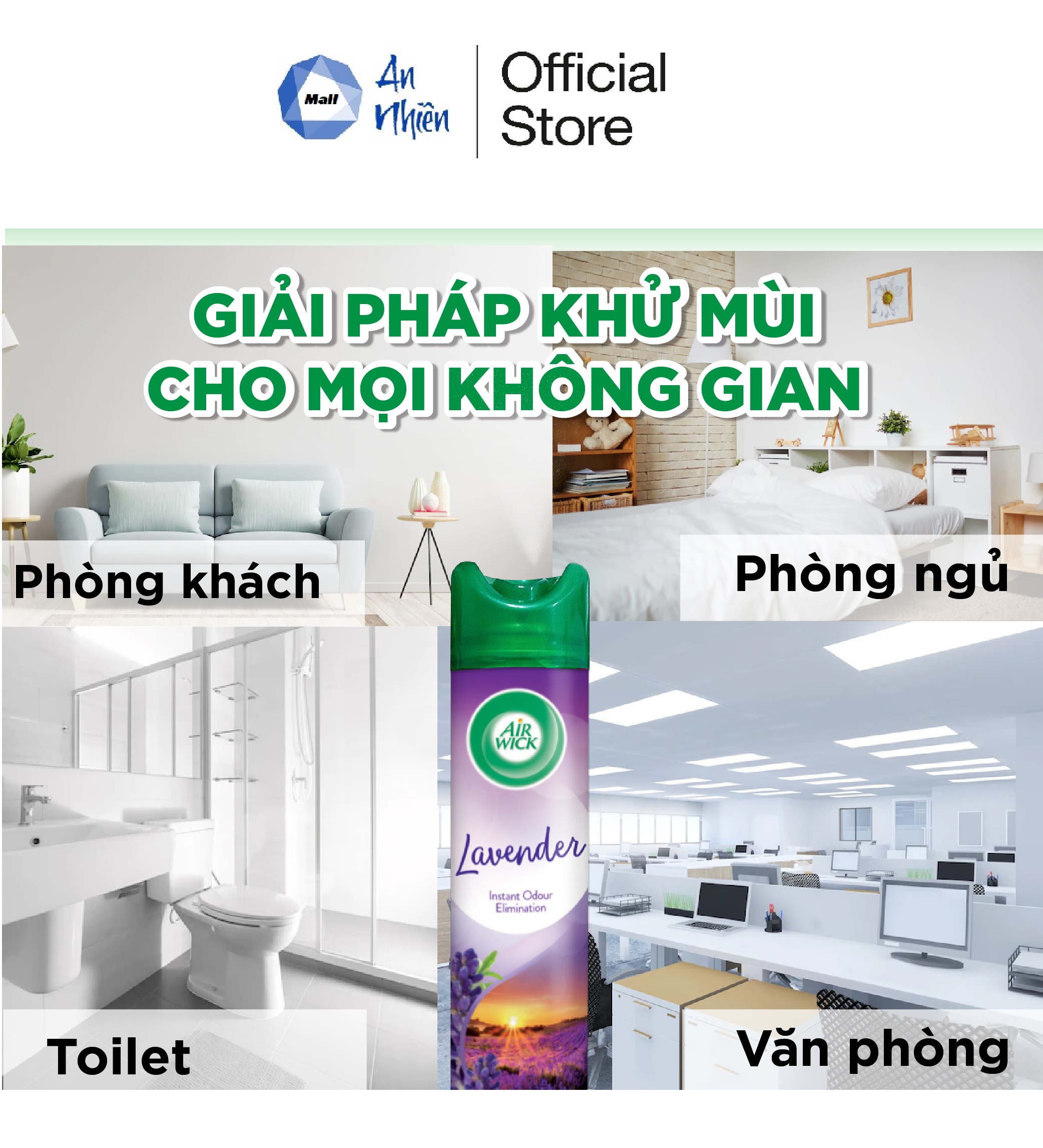 Xịt Phòng Nước Hoa Lavender Spray Perfume 300ml - Mẫu mới