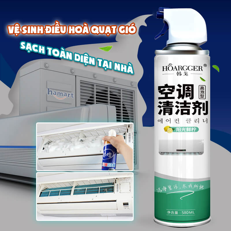 580ML Household Air Conditioner Cleaner Multipurpose No Washing Foaming Cleaning Agent Easy Operation Powerful Cleaning Tool