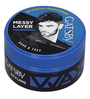 Hộp sáp vuốt tóc cho nam khô mùi thơm loại mềm Gatsby Styling Wax Hard & Free lọ to 75g bôi tạo kiểu tóc Messy Layer được cho bé chính hãng giữ nếp lâu gốc nước không bết cứng bóng mượt tóc xịn tốt giá rẻ thumbnail
