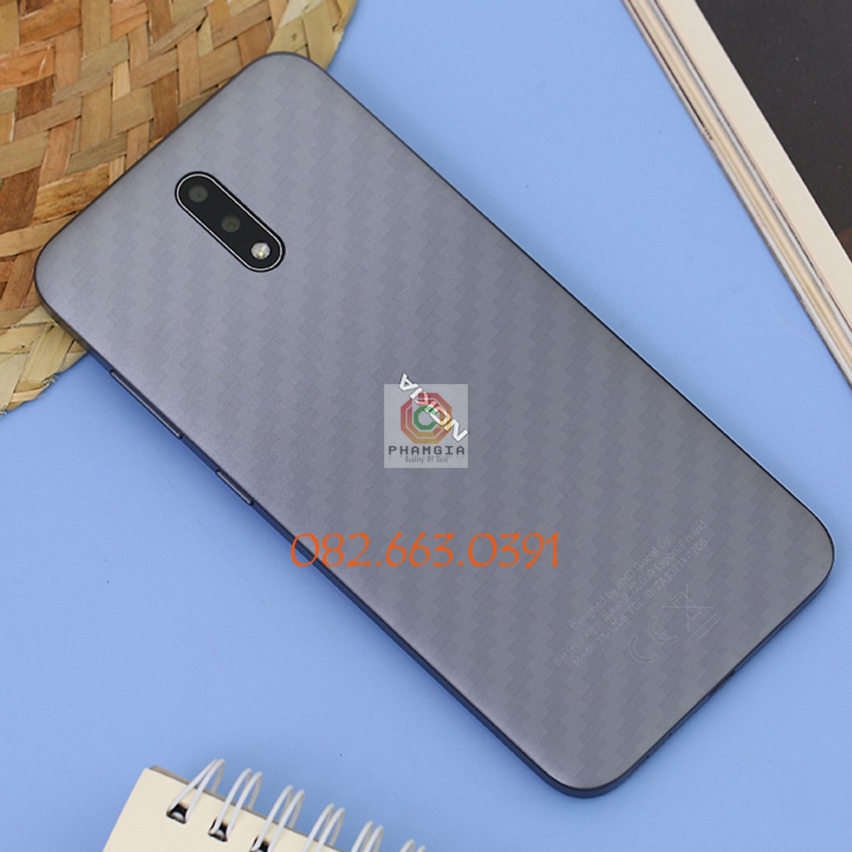 Miếng dán mặt lưng skin carbon Nokia 2.3/ 2.4