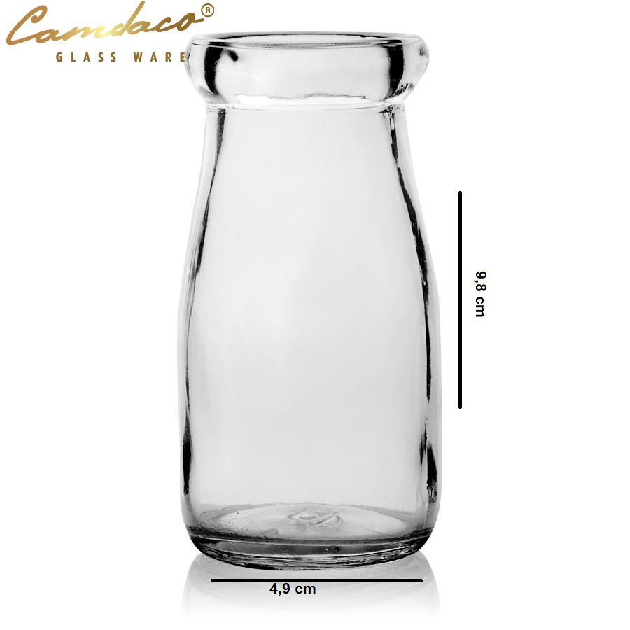 BỘ 12 HŨ THỦY TINH PUDDING CAO 100ML CAMDACO GLASS WARE