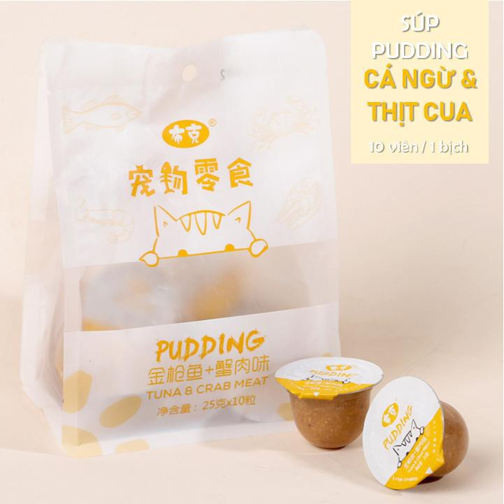Pudding sữa dê cho mèo bổ sung canxi, dinh dưỡng