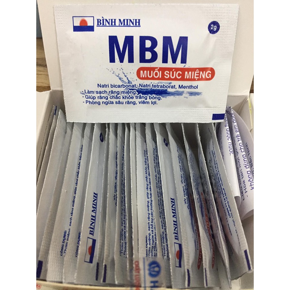 Muối súc miệng MBM hộp 20 gói