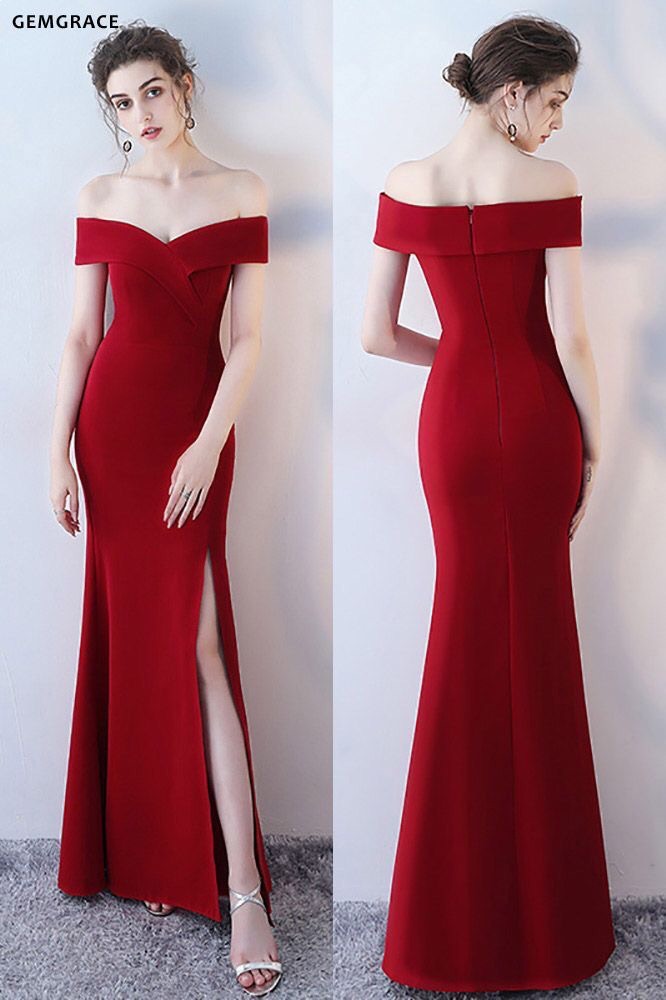 Đầm dạ hội trễ vai
