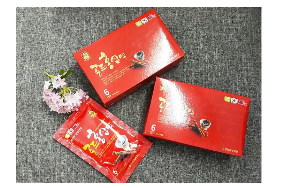Nước hồng sâm Chén Hàn Quốc hộp 30 gói x 70ml