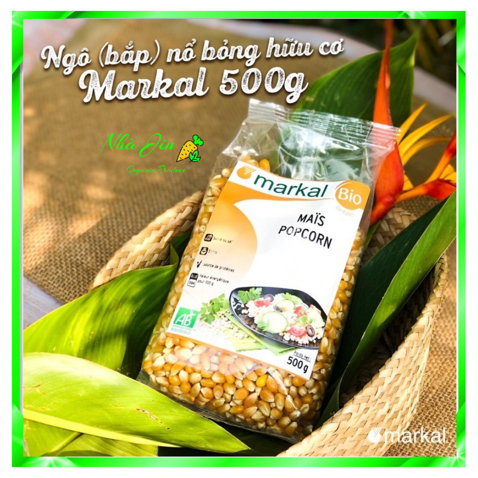 Ngô (bắp) nổ bỏng hữu cơ Markal 500g
