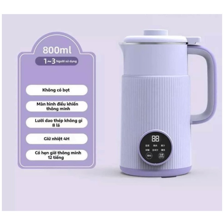 Máy làm sữa hạt ,máy nấu sữa hạt OSTMARS 800ml