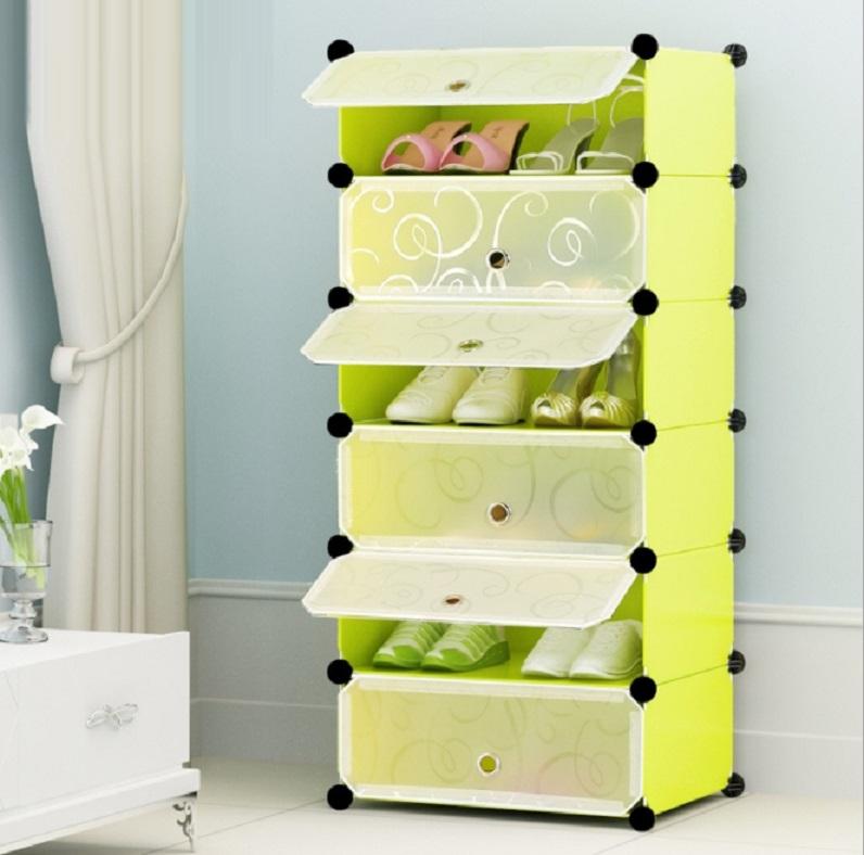 Tủ giày lắp ghép 6 tầng