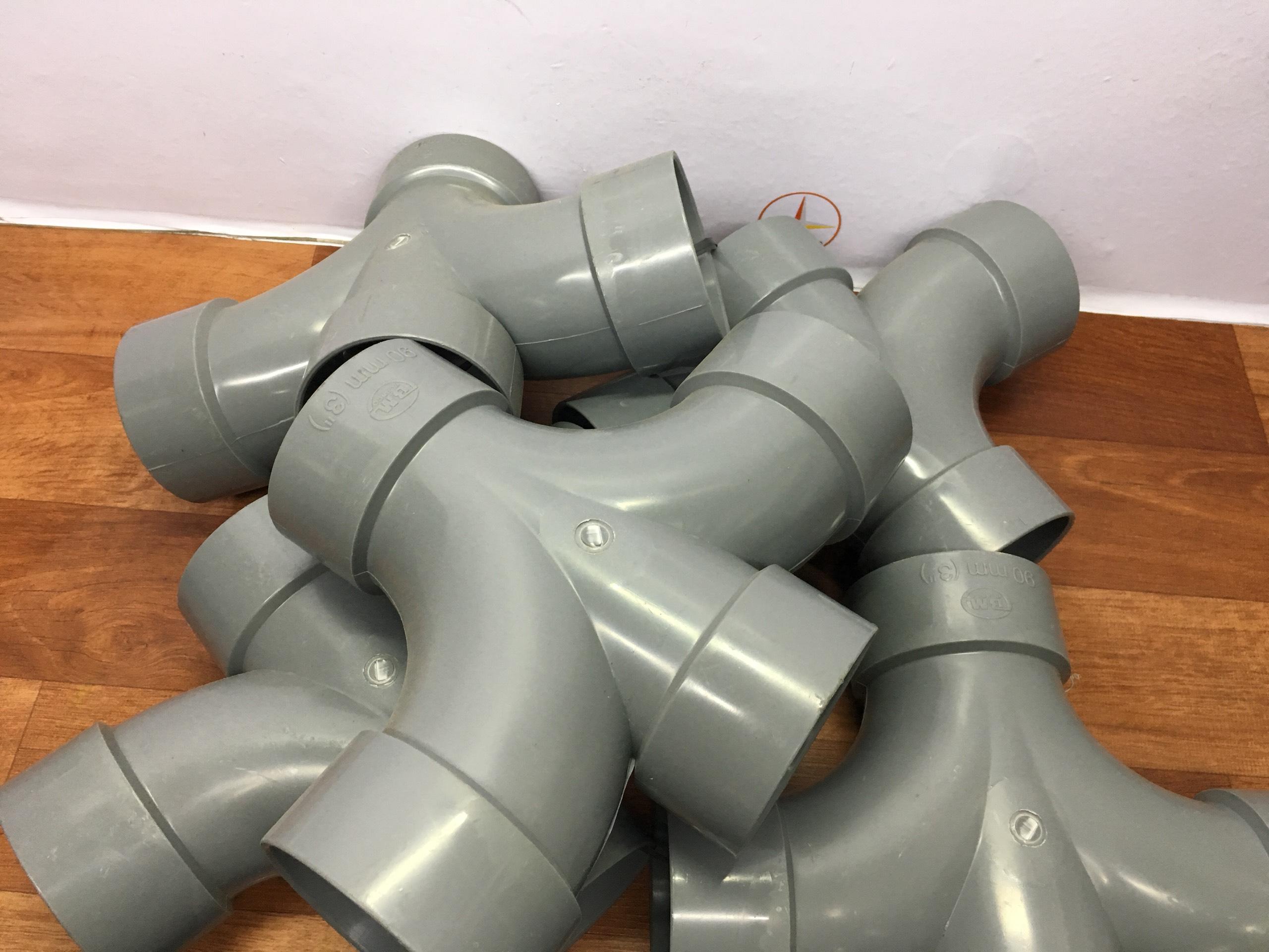 Tứ thông ( chữ thập cong ) 90 nhựa PVC Bình Minh