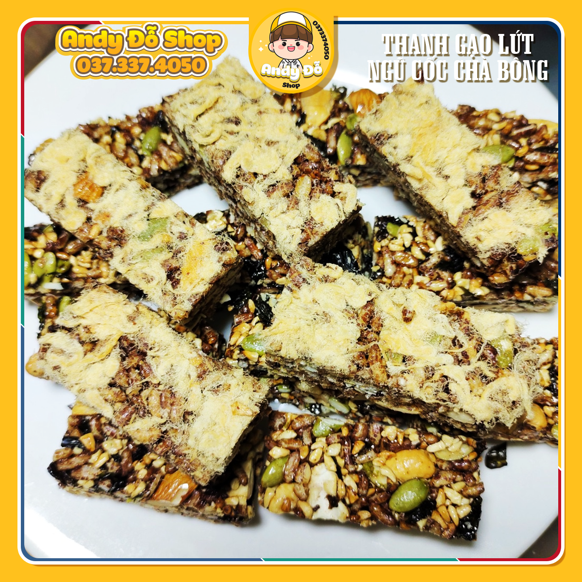 Thanh Cơm Lức Ngũ Cốc Chà Bông.