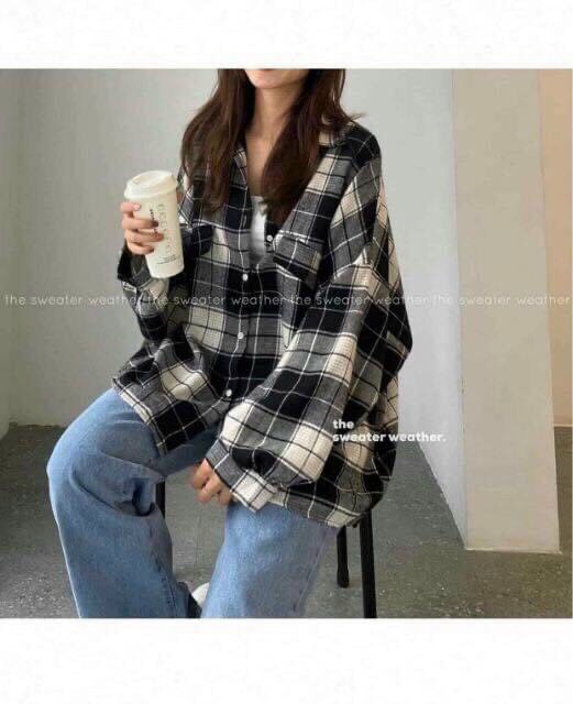 [HCM]Áo sơ mi caro nữ