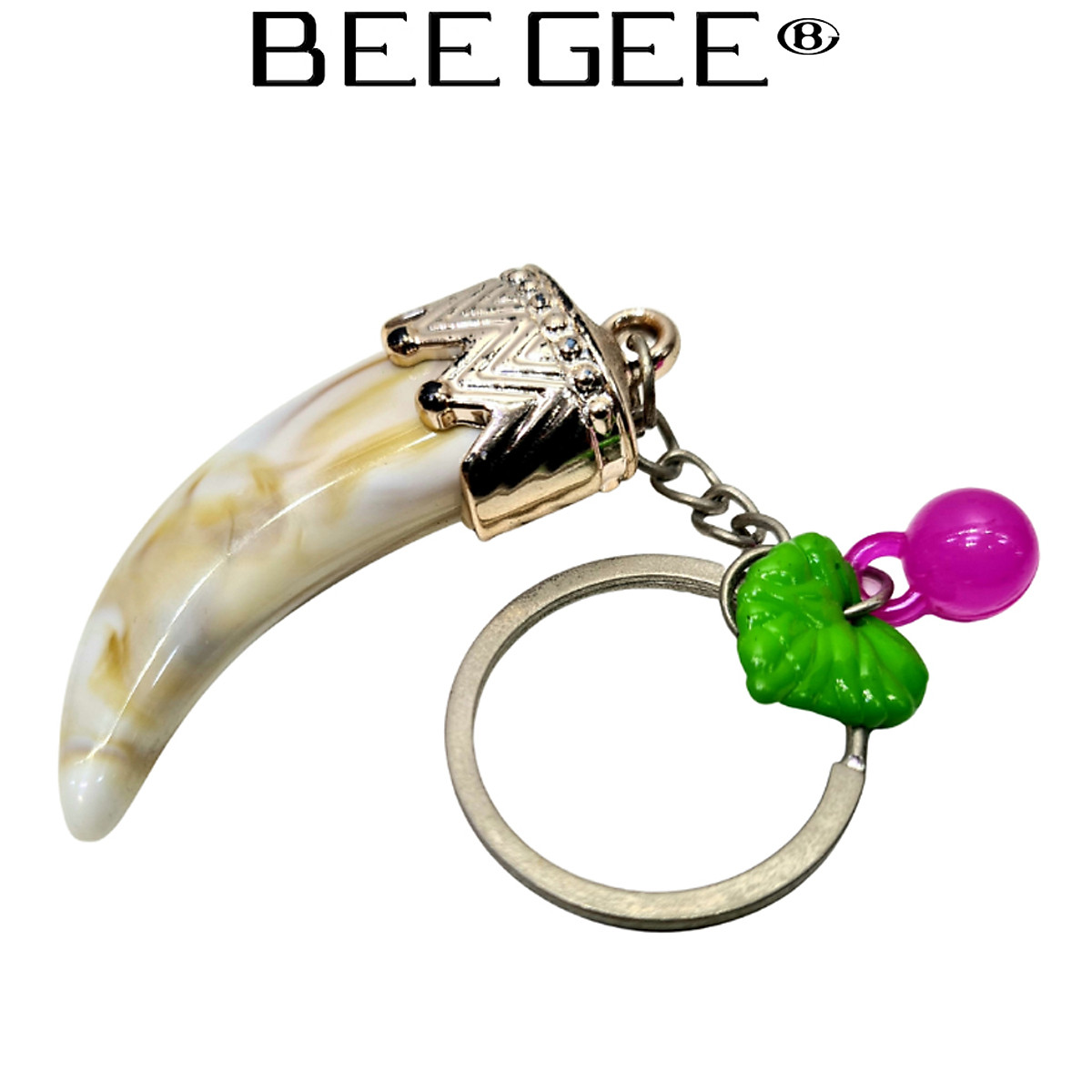 Móc khoá răng cọp bee gee 8014 độc đáo dễ thương