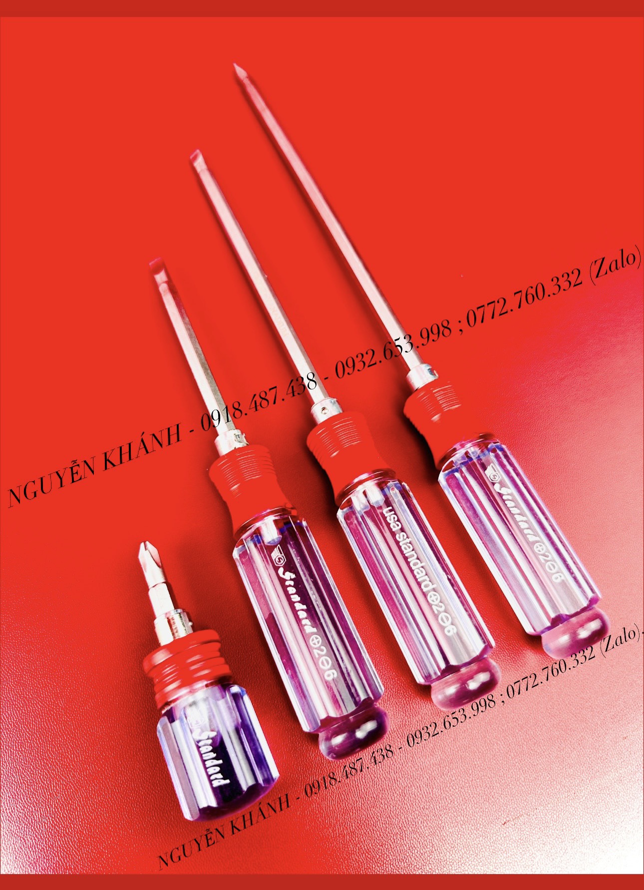 Tua vít 2 đầu cán trong (đủ size)
