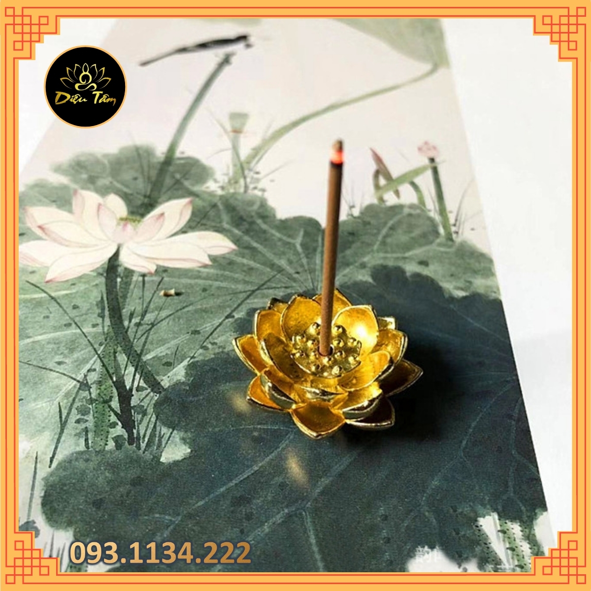 Brass church articles-incense burner, incense burner, incense burner, incense burner-compact, handy, beautiful romantic feng shui ceremony