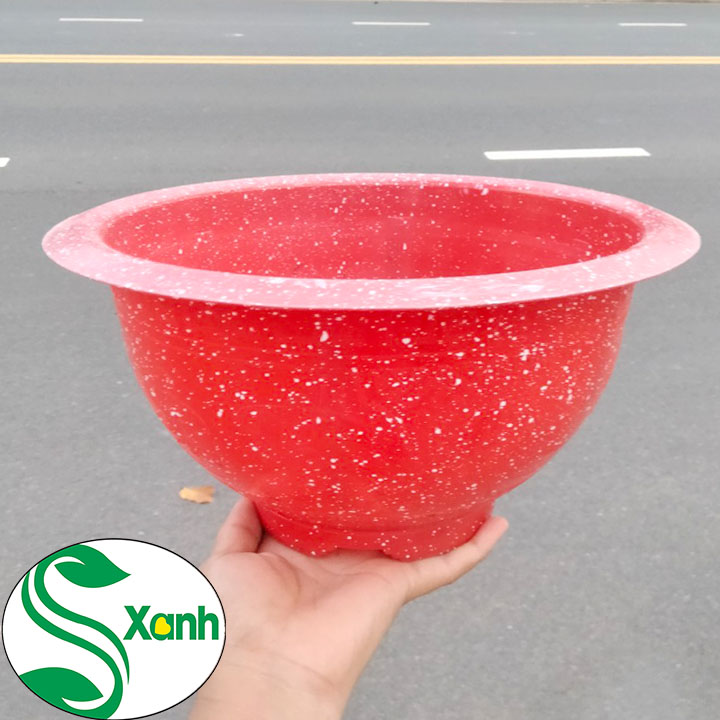 Combo 5 chậu nhựa đá đỏ T28 (280x150mm)