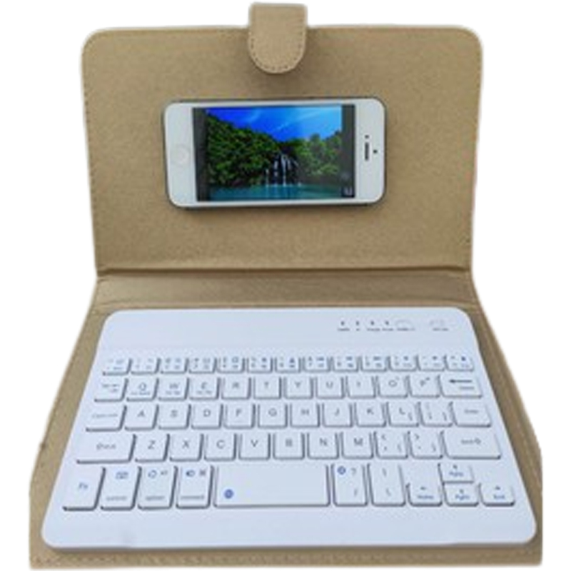 Bao da bàn phím Bluetooth có chuột 4 - 6 Inch dùng cho điện thoại Android/ IOS/ Windows