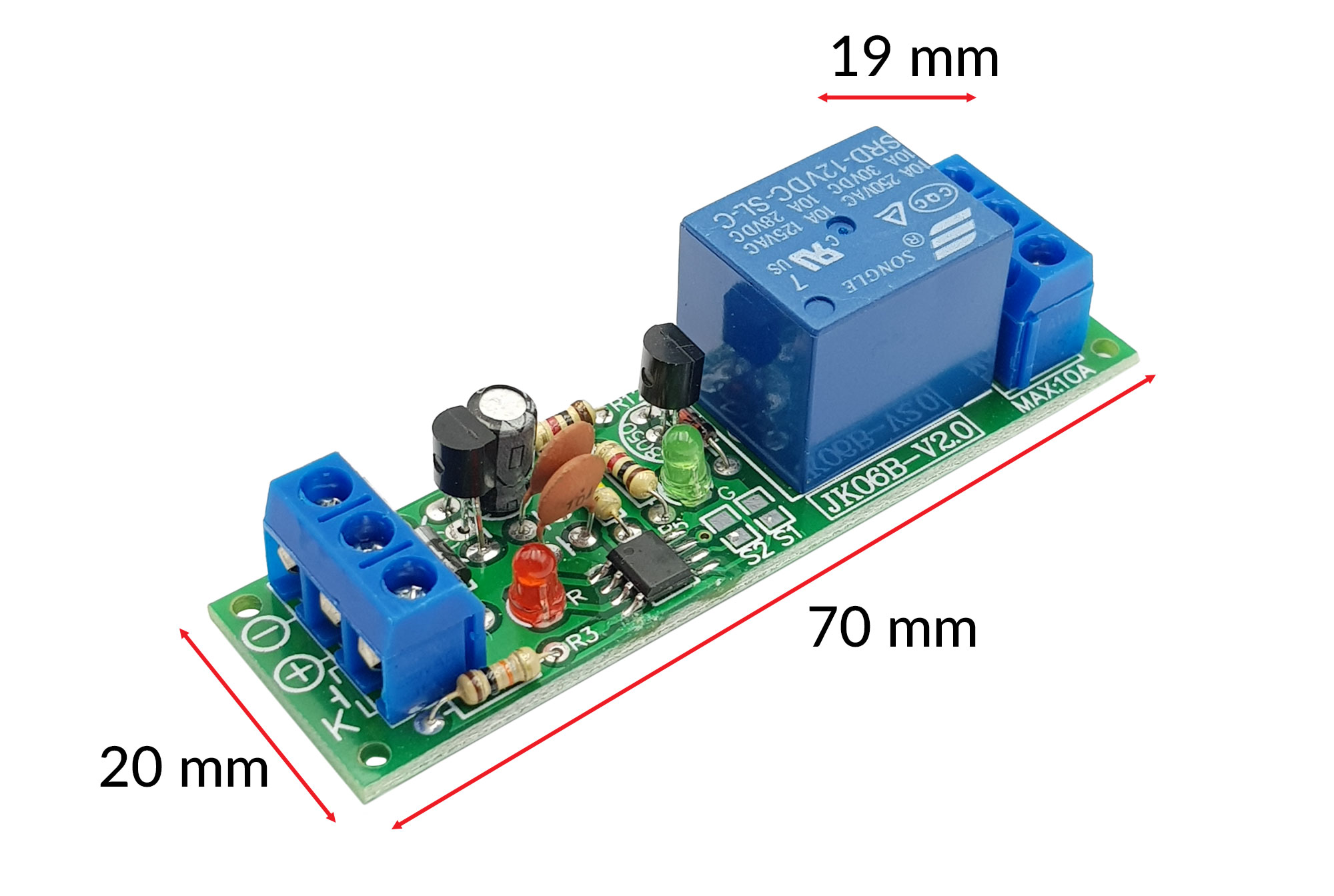 Module kích hoạt relay bằng nút nhấn, cảm biến JK06B-V2.0