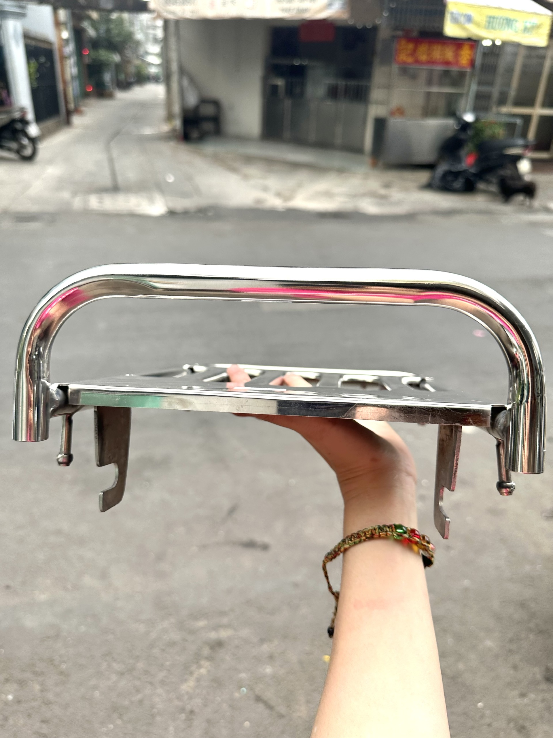 BAGA SAU XE CUB MỚI ( CUB TÂY Á ) INOX