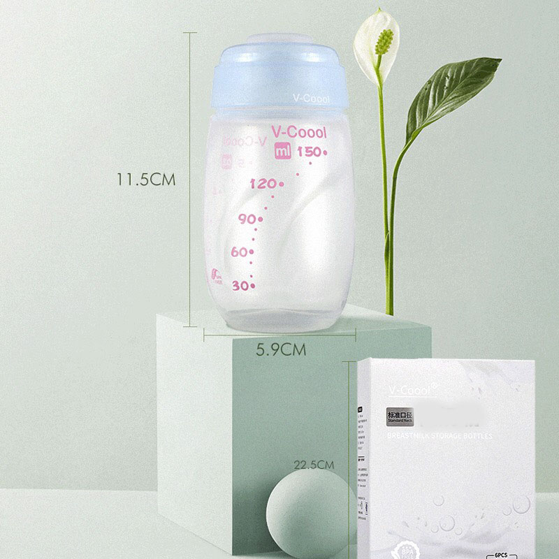 Bình trữ sữa 150ml cổ rộng- Bình trữ sữa V-Coool