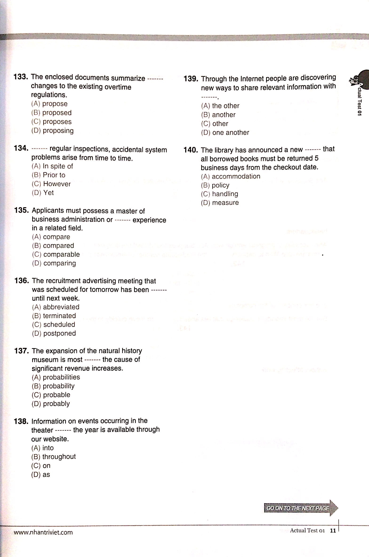 Fahasa - Economy TOEIC RC1000 Volume 1