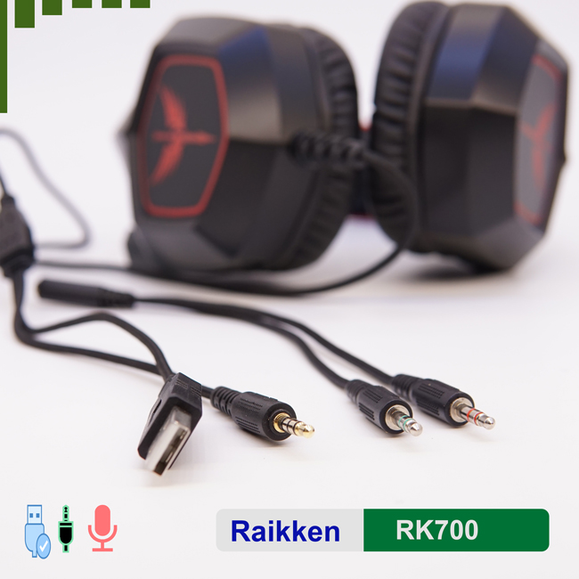 [HCM]Tai Nghe Raikken RK700 LED
