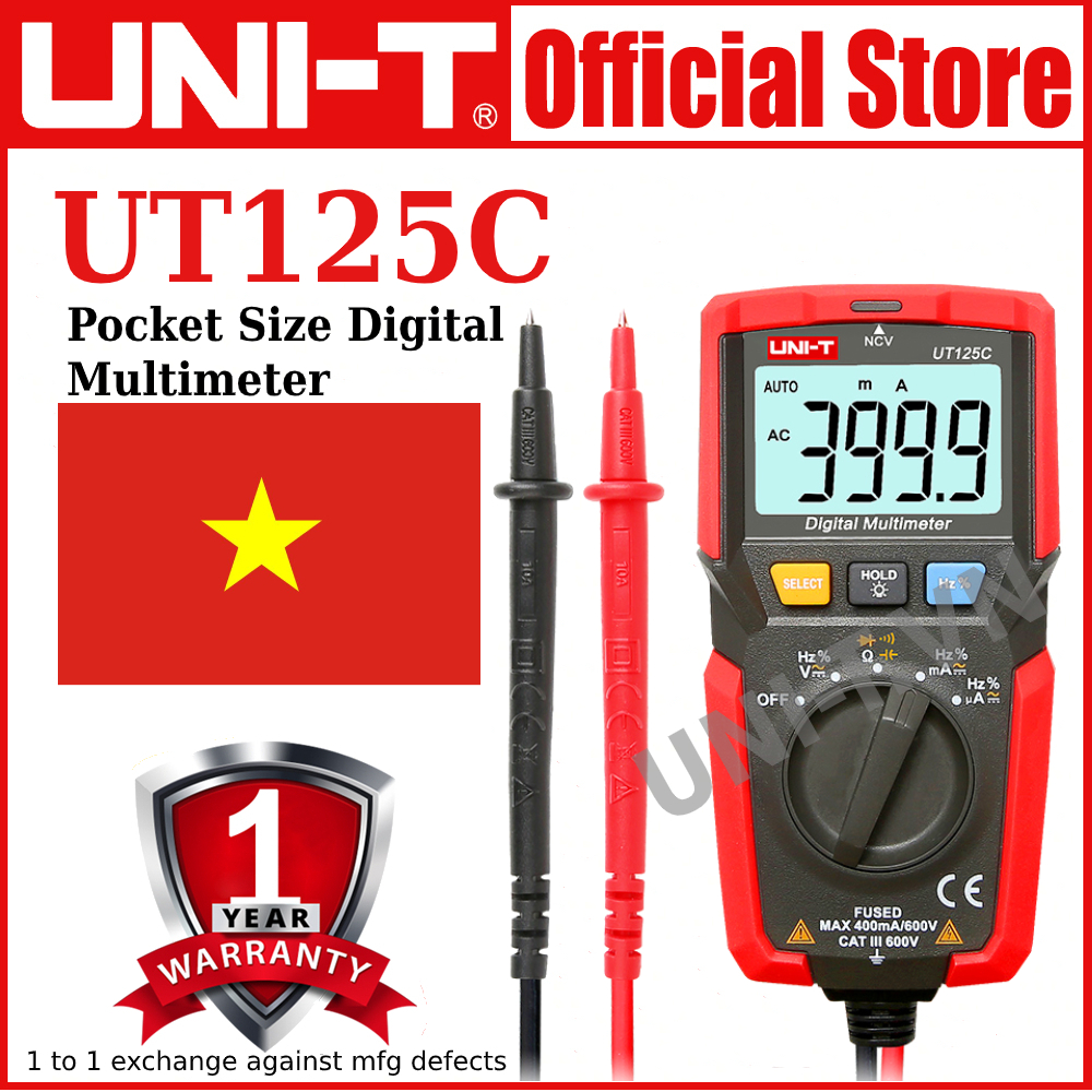 [HCM]UNI-T UT125C Pocket Size Digital Multimeter