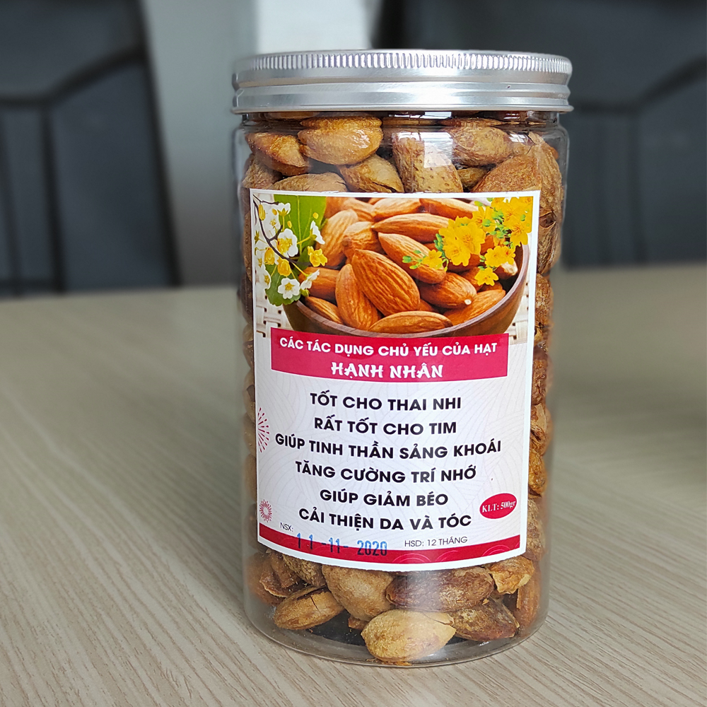 [HCM]500g Hạnh nhân rang bơ loại còn vỏ