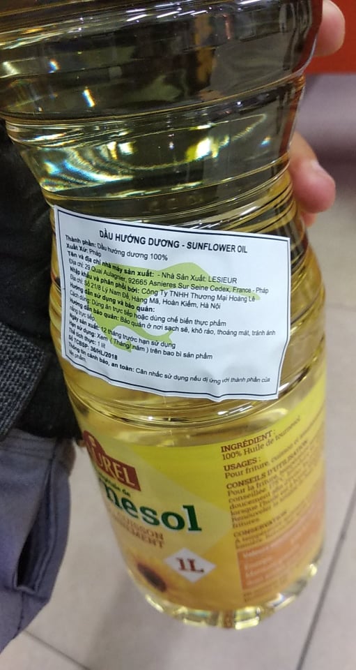 Dầu hướng dương Maurel chai 1000ml