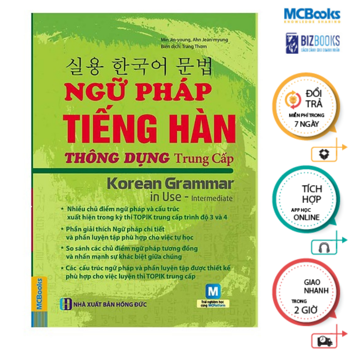 Sách - Ngữ pháp tiếng Hàn thông dụng (trung cấp) – Korean Grammar in use Intermediate - McBooks