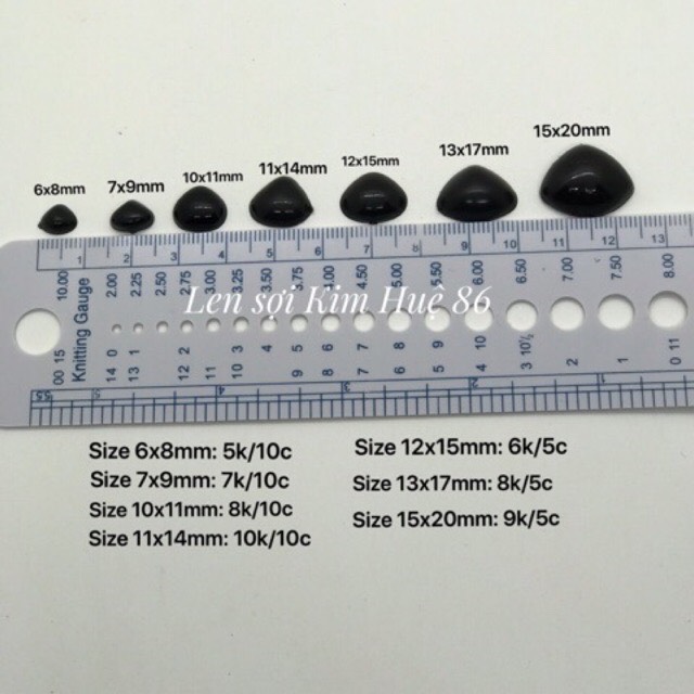 Mũi thú dán ( bán theo gói)