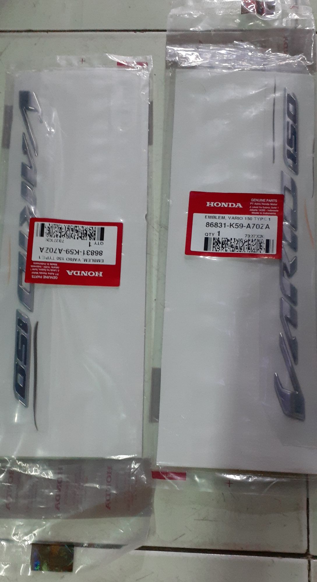 [HCM]cặp chữ VARIO 150 indo