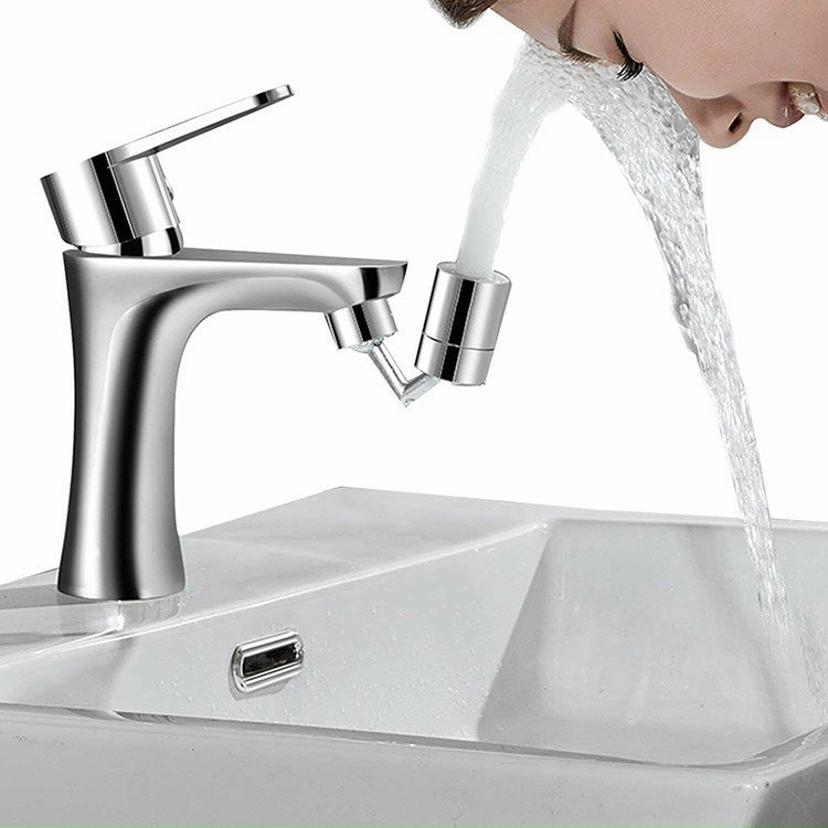 Đầu Nối Vòi Nước Xoay 720 độ, 2 Chế Độ Nước Thông Minh, Đầu Nối Vòi Nước Chậu Rửa Chén Bát, Chậu Rửa Mặt Tăng Áp Xoay 720 Độ