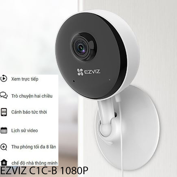 Camera wifi Ezviz C1C-B Camera trong nhà góc rộng, đàm thoại 2 chiều