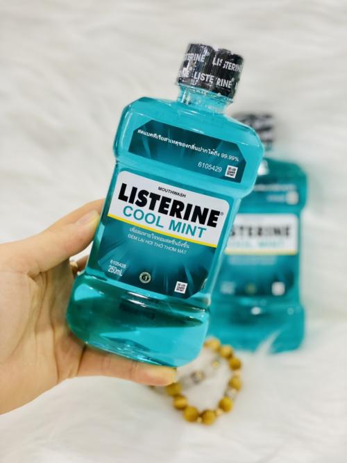 Nước súc miệng Listerine Cool Mint chai 250ml - 750ml