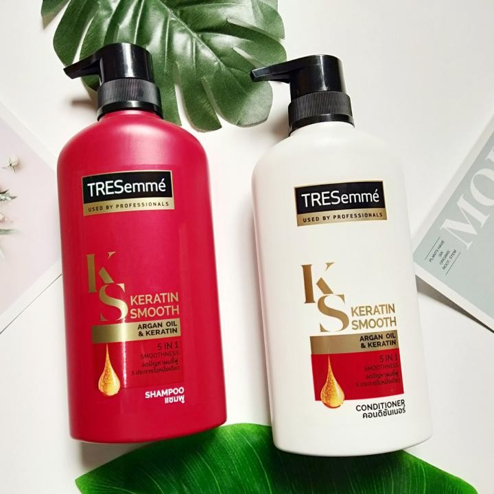 Dầu xả Tresemme Keratin Smooth thái lan chai 400ml ( Màu Trắng )