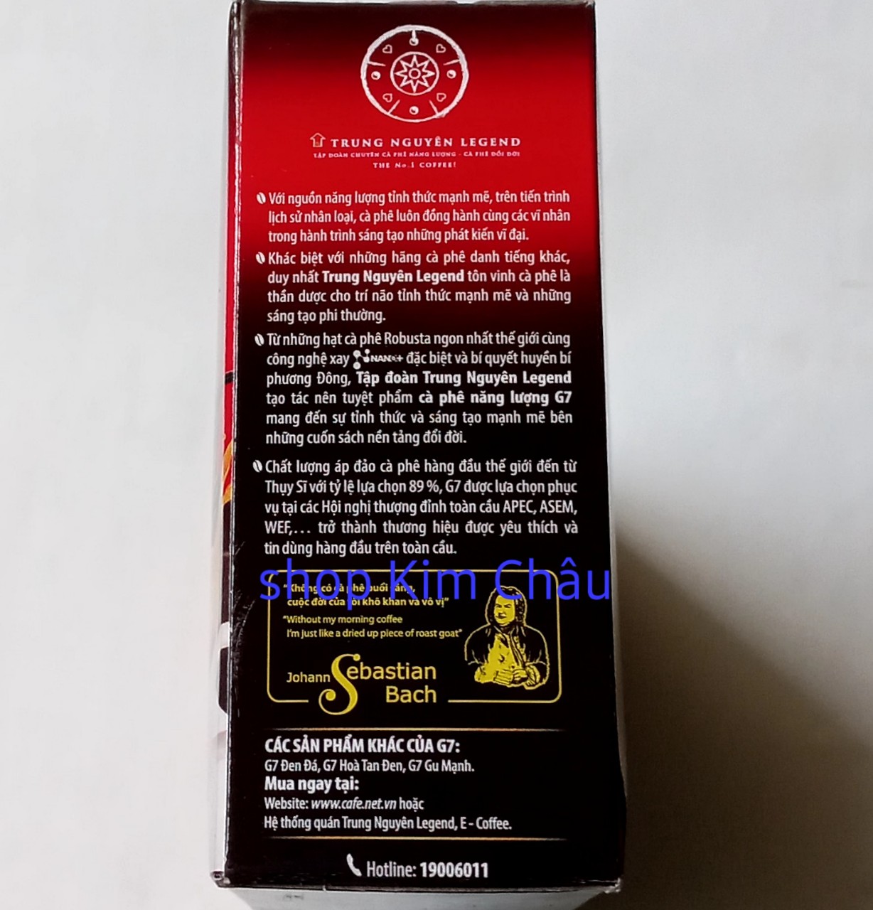 [21gói x 16g] Cà phê hòa tan 3in1 G7 hộp 336g