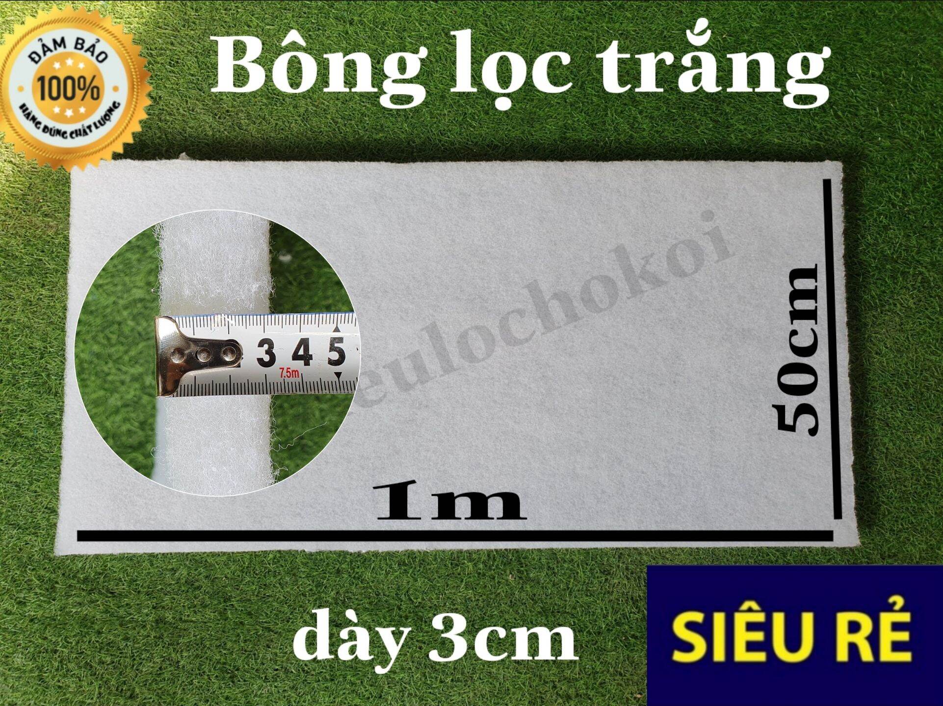 Bông lọc nước hồ cá 1m x 50cm